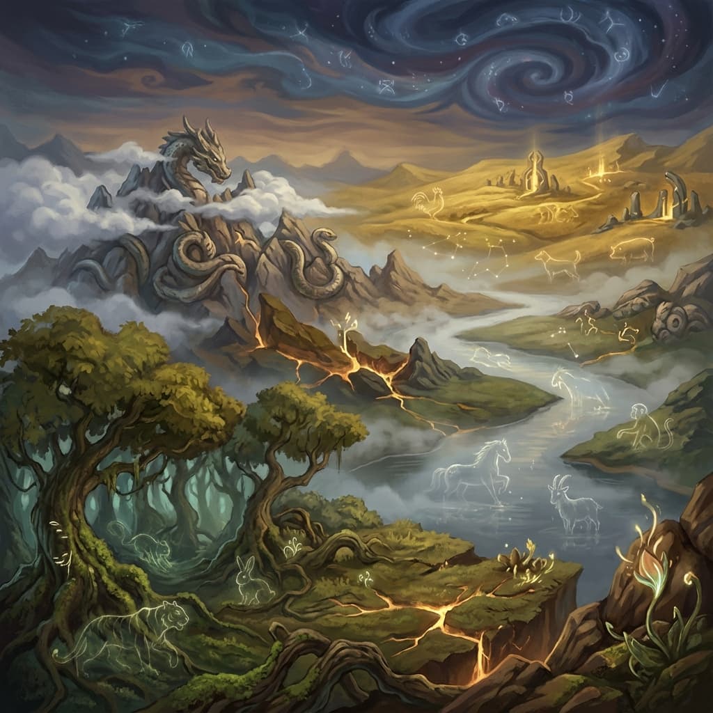 12지지의 땅의 기운