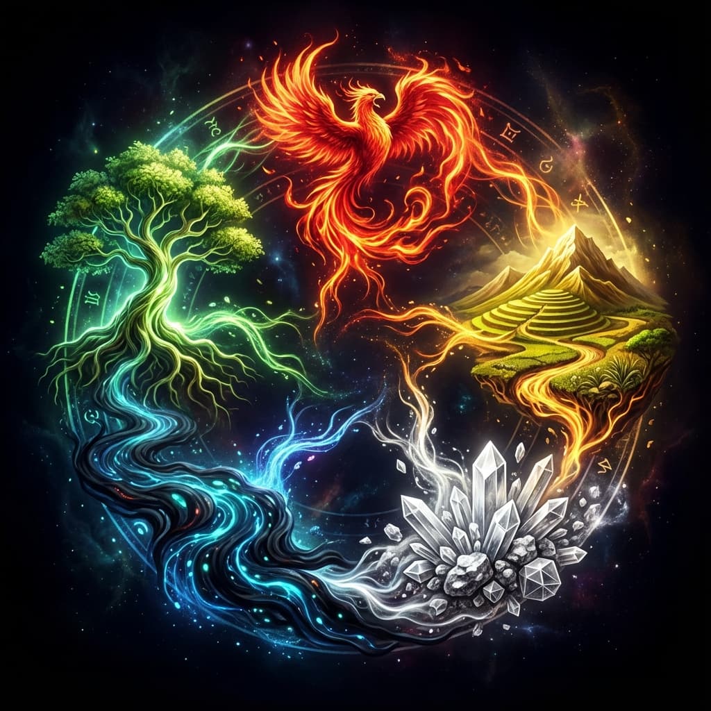 오행(목화토금수)의 순환