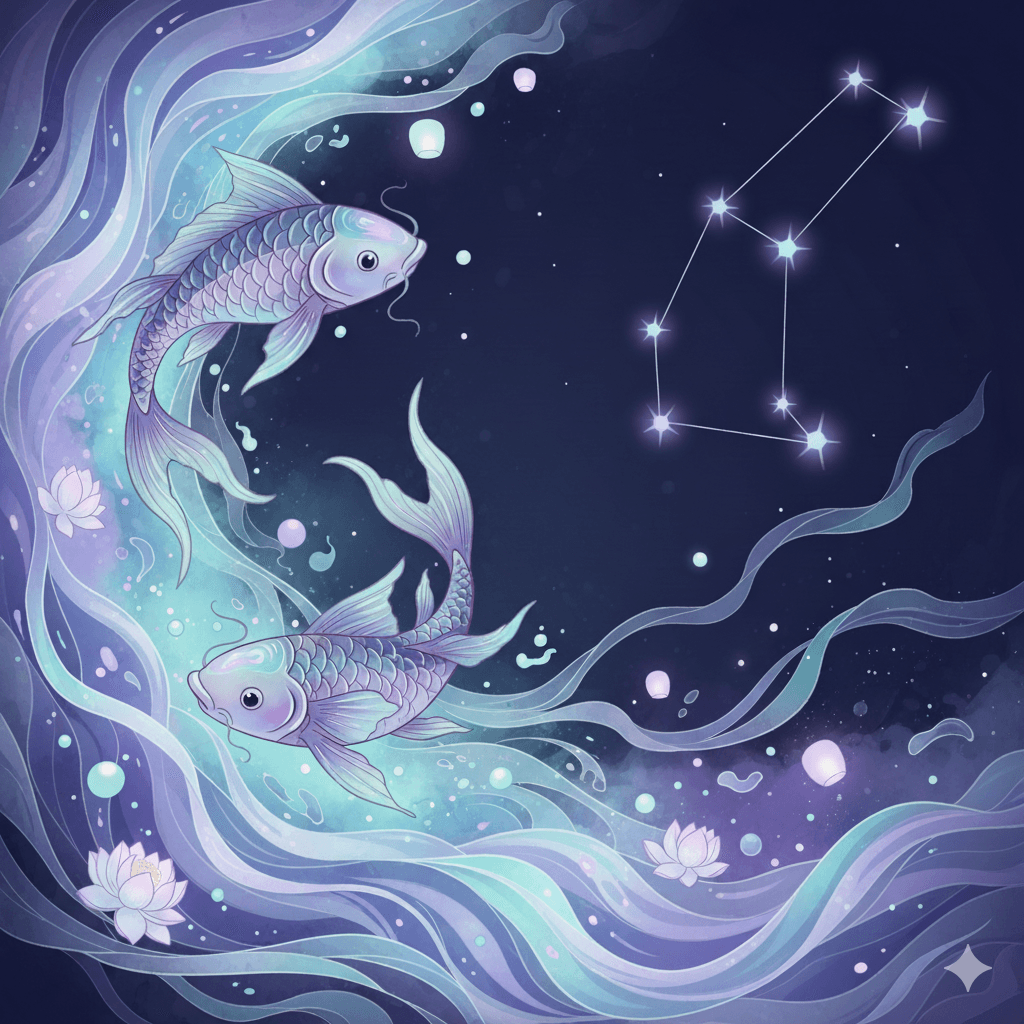 雙魚座 星座背景